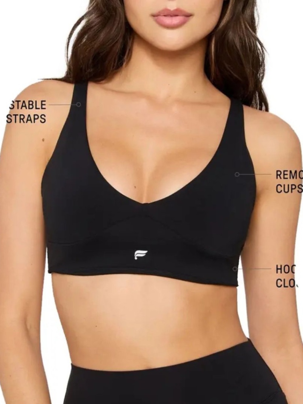 Fabletics PureLuxe Longline Low Impact Bra